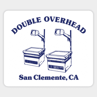 Double Overhead San Clemente California - Light Sticker